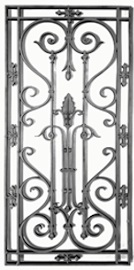 Cast iron door grill birdie foundry